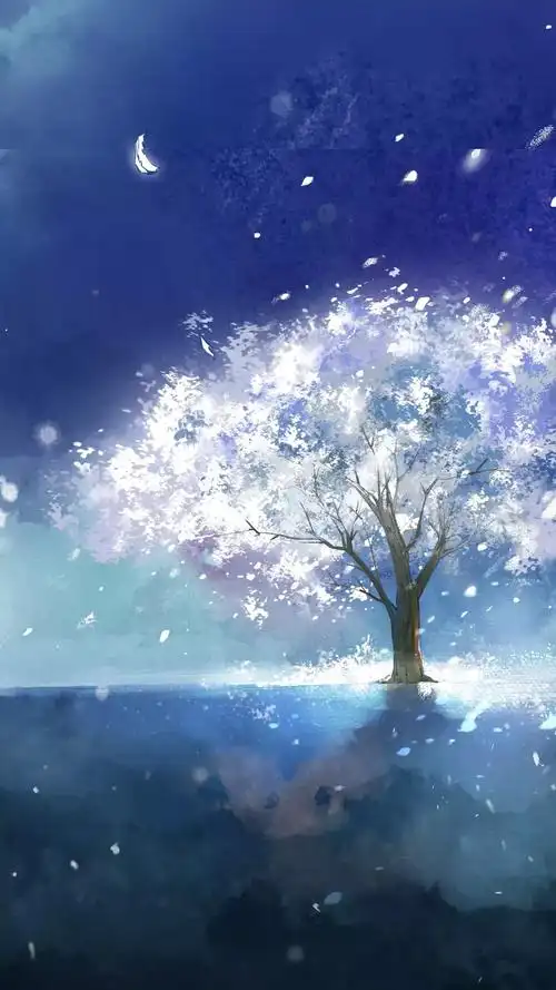 唯美古风文艺插画手机壁纸,安静唯美的画面,简简单单的颜色,清新淡雅