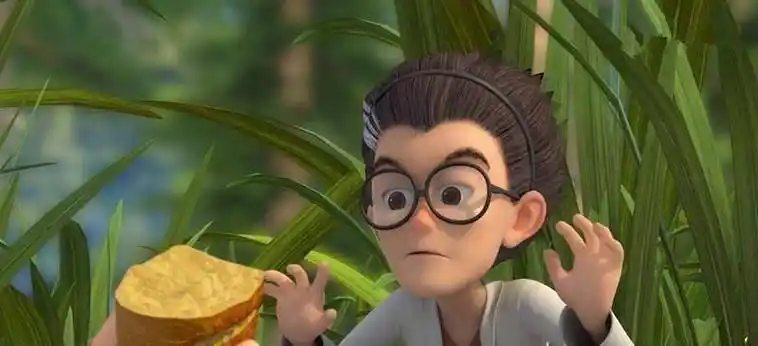 盘点探险日记中的四个神奇穿帮,光头强的面包成精了?_天才_镜头_导游