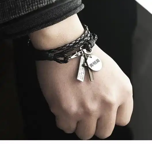 小鬼王琳凯同款手链王子异手链偶像练习生编织黄明昊小鬼王琳凯同款皮