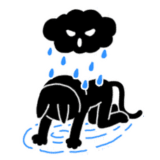 下雨乌云淋雨暴雨gif动图_动态图_表情包下载_soogif