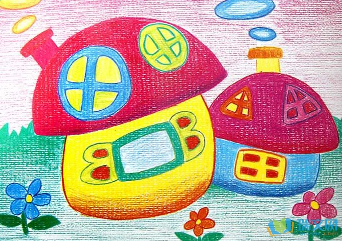 绘画作品大全儿童绘画房子图片大全