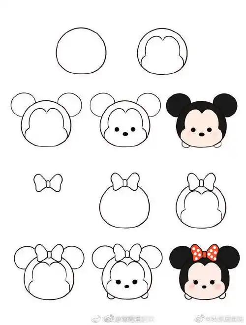 育学园亲子#超级软萌可爱的简笔画动漫角色教程,马住画起来!