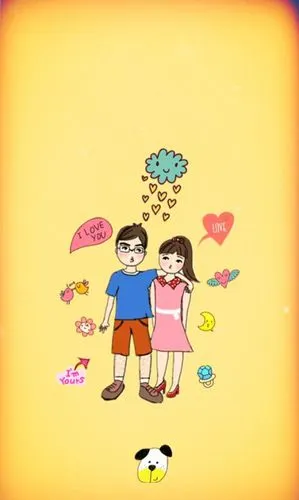 情侣的锁屏 - 堆糖,美图壁纸兴趣社区