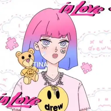 嘻哈风动漫女生头像高清超酷的嘻哈rap头像女动漫图片