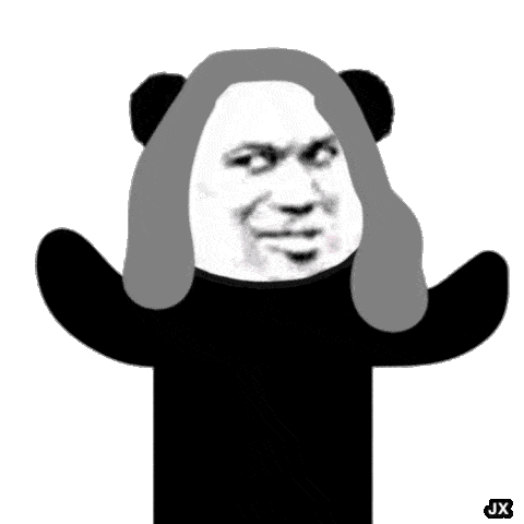 熊猫头表情包i早上好二傻子