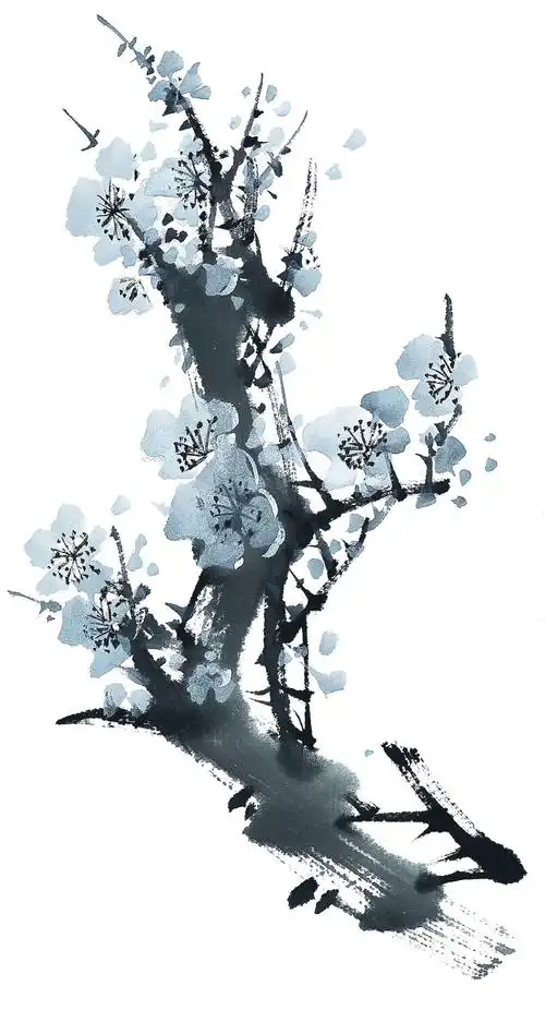 国画梅花图