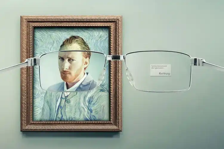 keloptic眼镜广告:把印象主义变成超写实主义