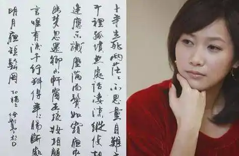 徐静蕾书法字洋溢着青春活力,严谨得令人惊叹!_实力_书坛_人们