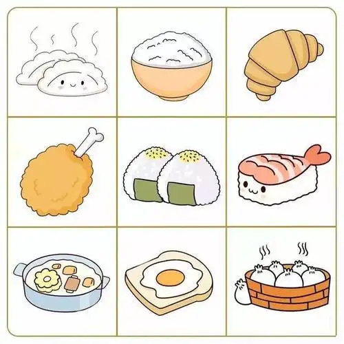 幼儿简笔画美食制作步骤