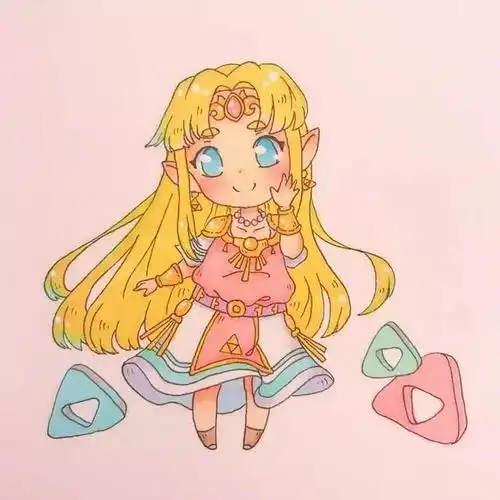 素材丨人物和手账小元素的q版简笔画,色彩超温馨