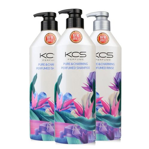 韩国进口爱敬kcs可希丝柔顺丝滑洗发香波护发素清爽去油洗发露