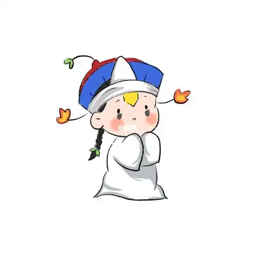 临摹的一个可爱小鬼简笔画