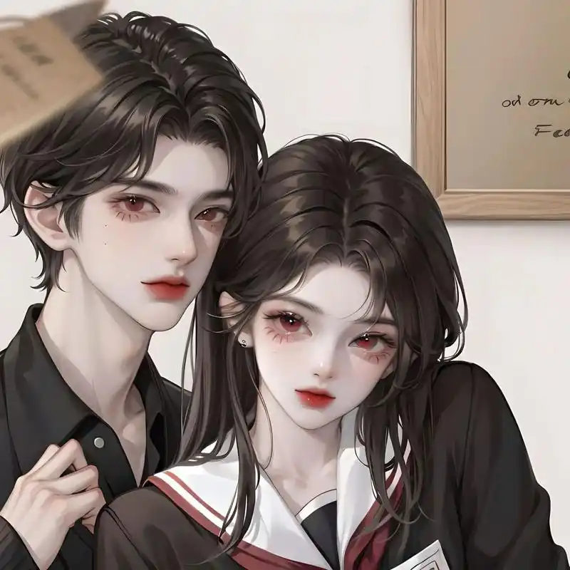 黑发|情侣头像         第一张不像霸道总裁和学生娇妻的感觉吗