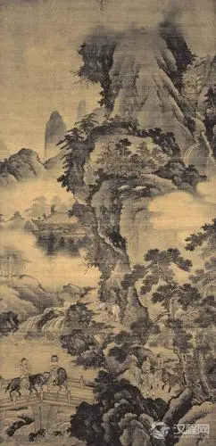 南宋四大家刘松年画选四景山水图百幅中国名画