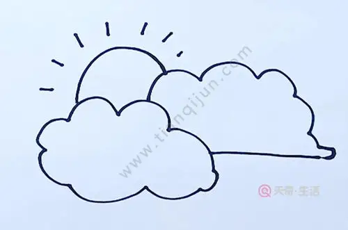 云朵简笔画 云朵简笔画带颜色