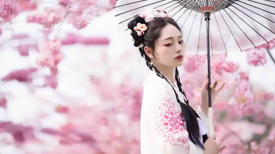 桃花依旧笑春风 古风汉服系列作品