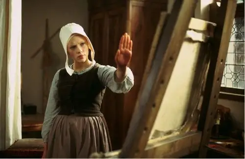 斯嘉丽约翰逊scarlettjohansson戴珍珠耳环的少女girlwithape