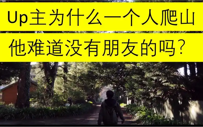 阿婆主为什么一个人爬山,他没有朋友的吗?_哔哩哔哩_bilibili