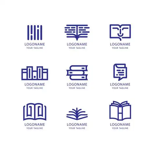 9款创意书籍标志矢量素材