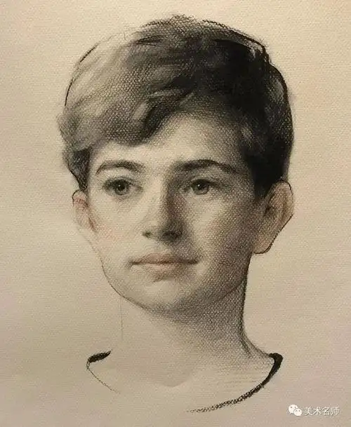 简洁灵动的素描把肖像画出了灵魂