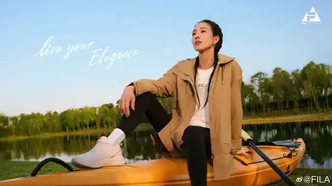 fila时尚运动代言人张钧甯##fila时尚户外