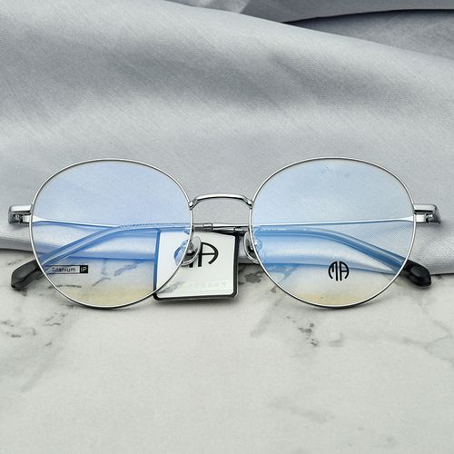 圆形镜框配近视范特西男女同款纯钛大中小号超轻全框远视眼镜架