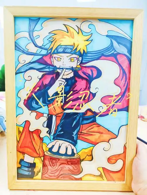 步骤图来喽马克笔人物动漫手绘