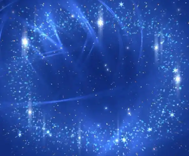 蓝色星光效果视频素材