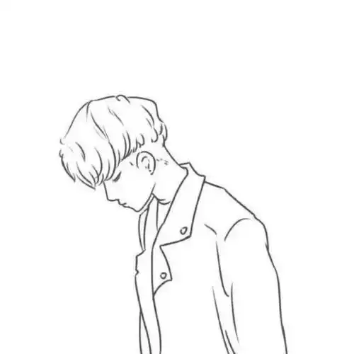 情侣 头像 男生 简约 线条