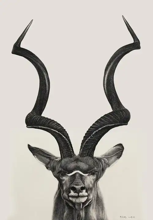 (捻角羚)|素描|纯艺术|finciel2014 - 原创设计作品 - 站酷 (zcool)