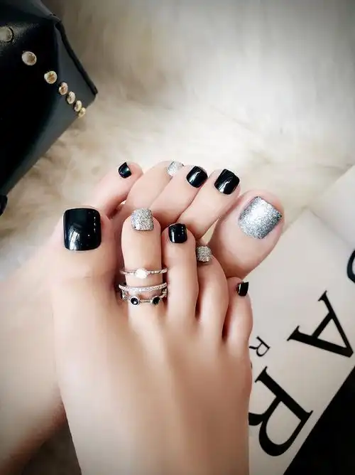 100件假脚趾甲尖端套装美甲艺术脚趾装饰全盖假脚趾指甲尖端用于diy