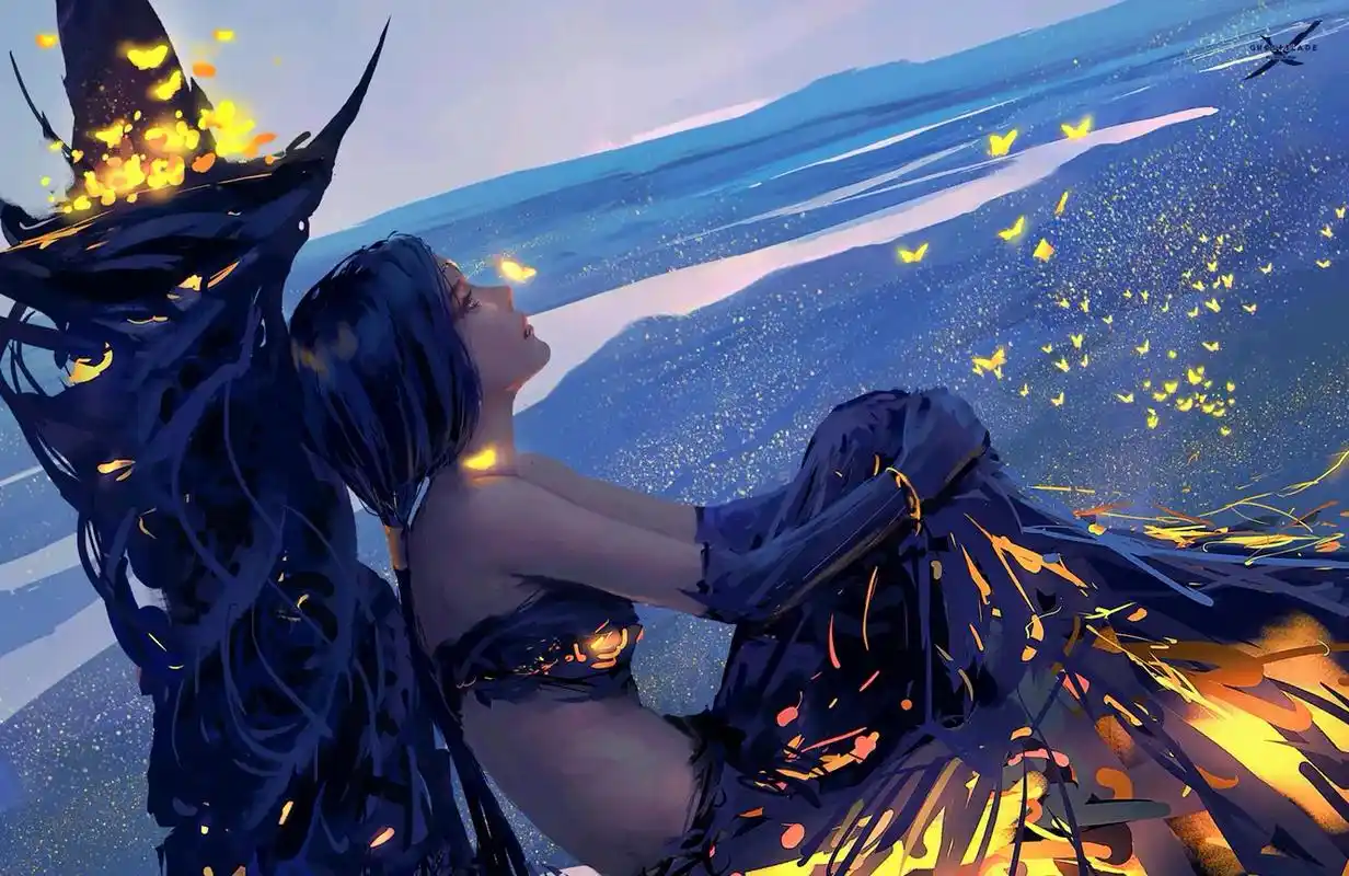 wlop  #鬼刀 敲着代码的神仙画师#高清壁纸 欣赏来自 - 抖音