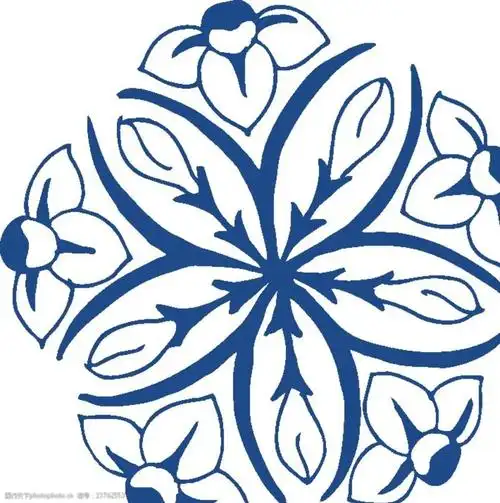 简洁花纹线条图案