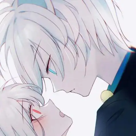 qq二次元动漫情侣头像好看唯美,在一起是为了有依靠