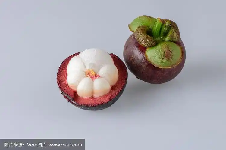 山竹,横截面,部分,清新,背景分离