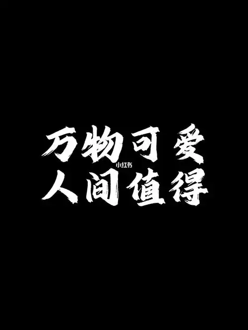 万物可爱人间值得