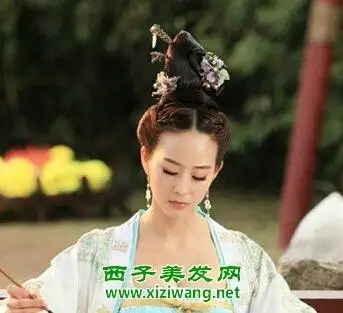 古装发型坠云髻发型图片