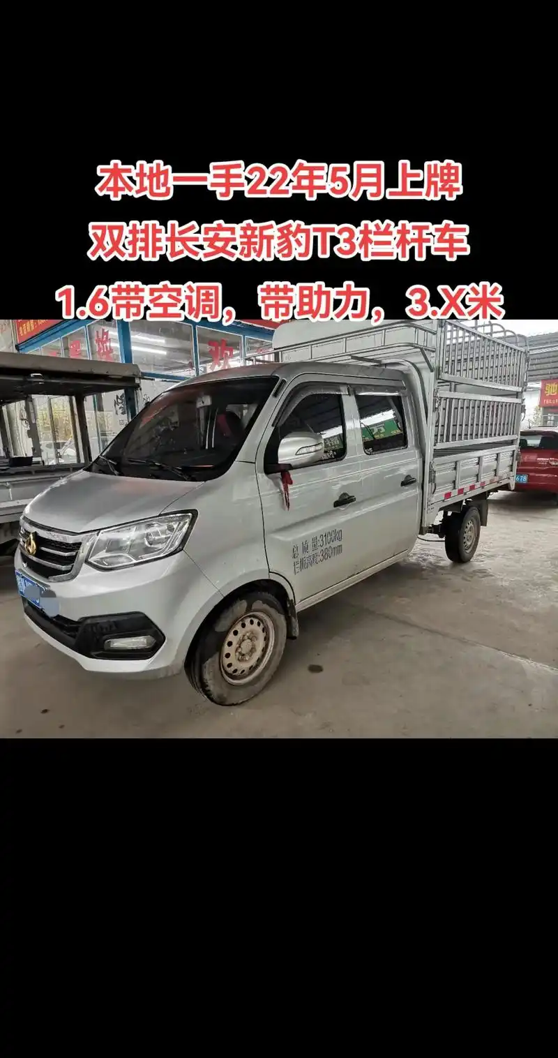 鲜货到 本地一手22年5月上牌 双排长安新豹t3栏杆车 1. - 抖音