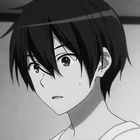 头像男生黑白伤感霸气动漫