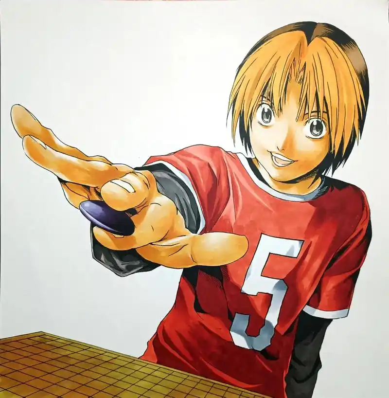进藤光 手绘.再一次临摹《棋魂》男主,非常喜欢小畑健细腻的画 - 抖音