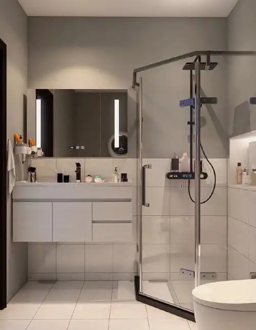 浴室装修不足4平的浴室颜值与实用并存