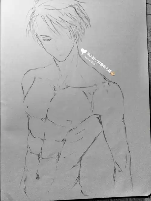 冰上的尤里  #维克托  #腹肌  #帅哥这年头谁还不知道老婆是个形容词