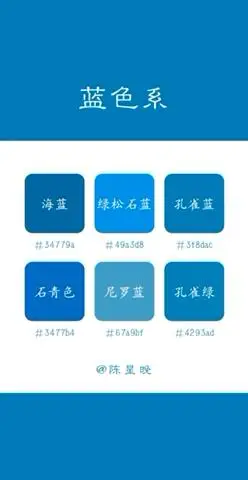 蓝色的种类都有哪些你们知道吗
