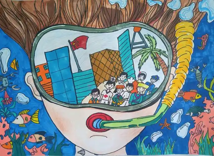 悦画悦美,喜悦童年——琼海市第一小学2020年度庆"六一"绘画比赛一,二