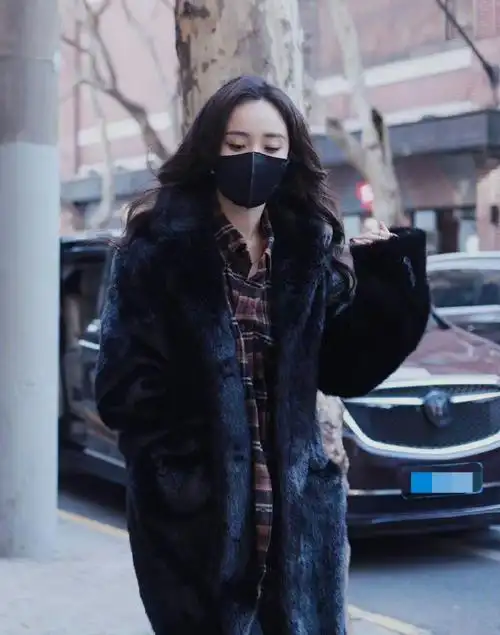 杨幂式保暖穿搭