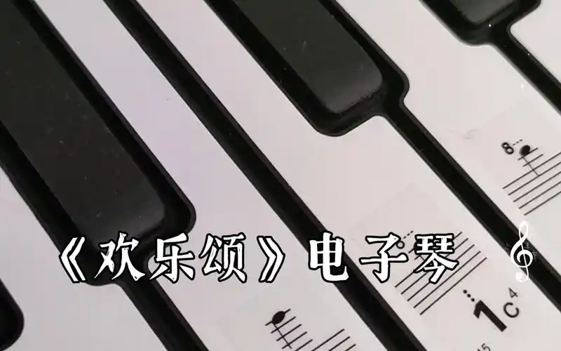 《欢乐颂》电子琴 (手卷钢琴)