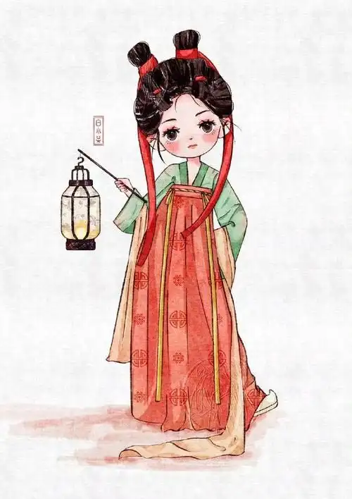 汉服##古风插画