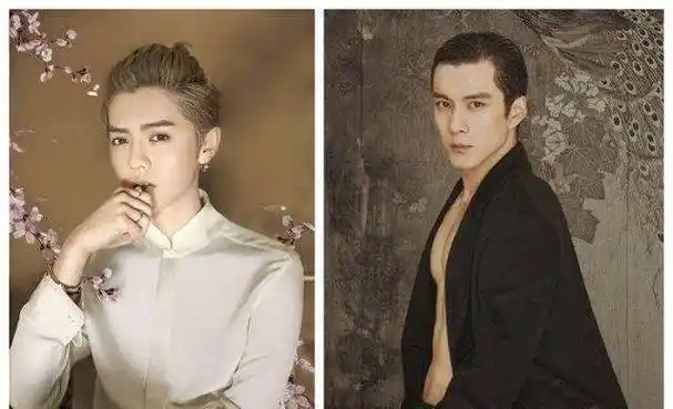 90后当红小鲜肉鹿晗韩东君同样复古装扮气质真的差太多