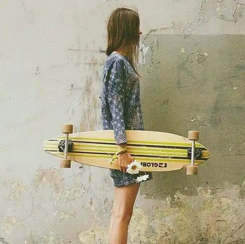 爱就抱走#欧美#女头#侧影#滑板