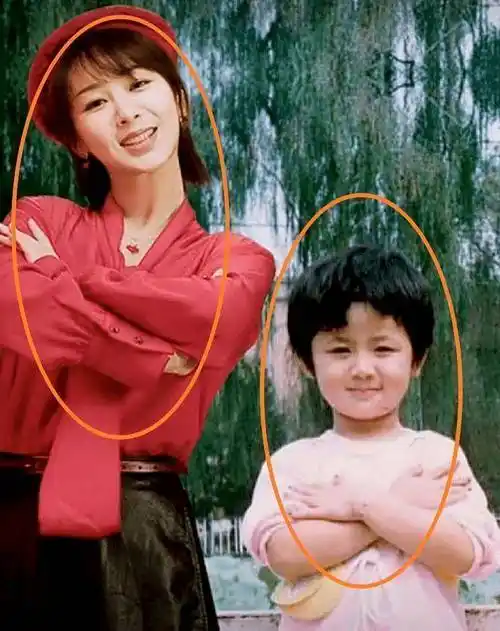 杨紫与"小杨紫"合照,相对比小时候模样,有无整容十分显然了!